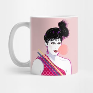 Bubble Gum Girl  80s Patrick Nagel Mug